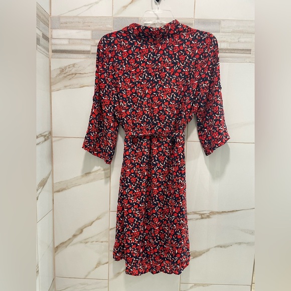 NY&C Floral Shirt Dress • Belted • 3/4 Sleeve • Small - Picture 12 of 15